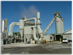 Houston Asphait's high-capacity hot-mix asphalt production plant in Bradenton Florida